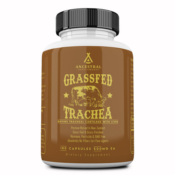 Grass fed beef tracheal cartilage by Ancestral Supplements