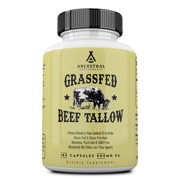 Grass fed beef tallow (from suet) by Ancestral Supplements