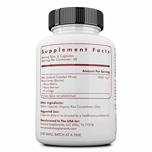 Grass fed bone, marrow (bone, marrow, cartilage) by Ancestral Supplements