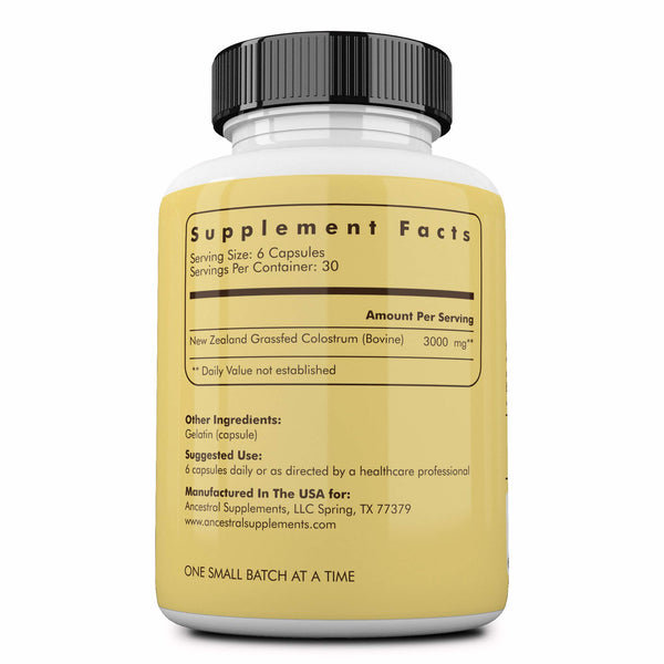 Grass fed beef colostrum by Ancestral Supplements