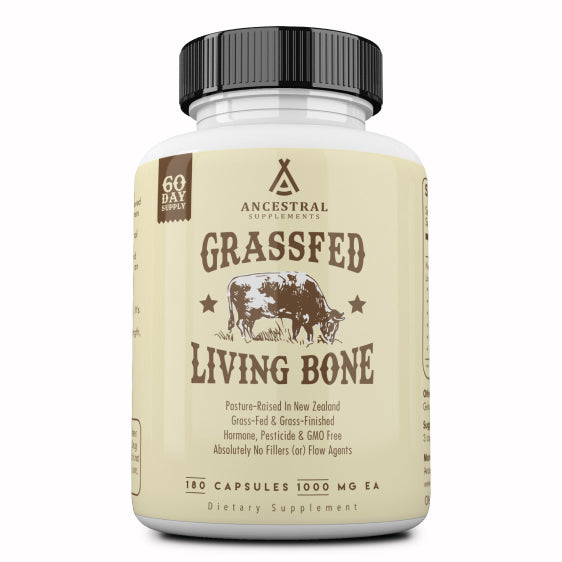 Grass fed beef living bone by Ancestral Supplements