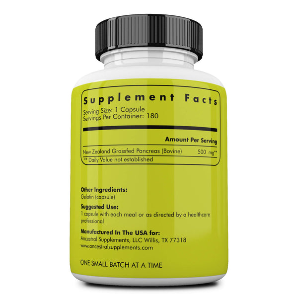 Grass fed beef pancreas by Ancestral Supplements
