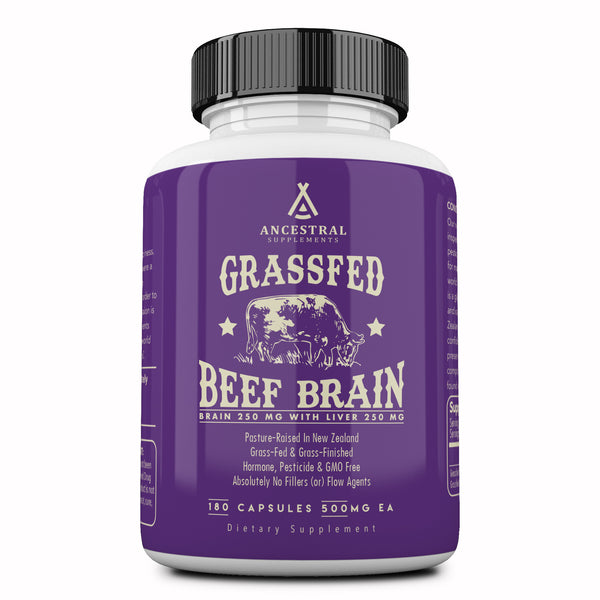 Grass fed beef brain by Ancestral Supplements
