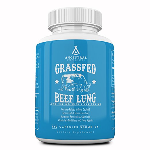 Grass fed beef lung (w/liver) by Ancestral Supplements