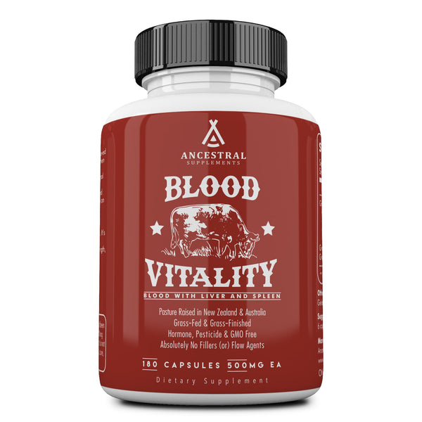 Grass fed beef blood vitality by Ancestral Supplements