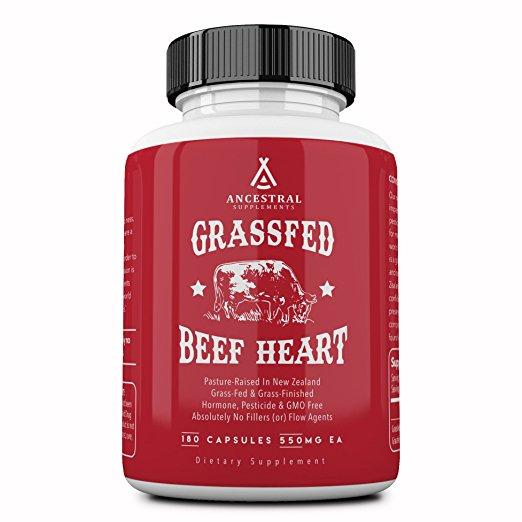 Grass fed beef heart by Ancestral Supplements