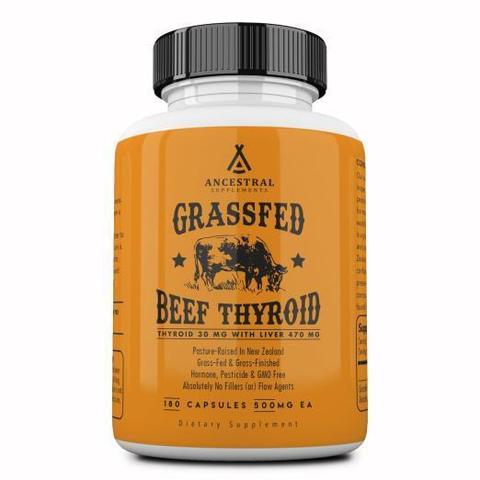 Grass fed beef thyroid by Ancestral Supplements